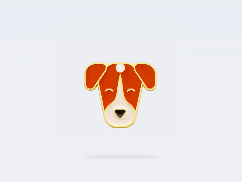 Médaille jack russel pour chien