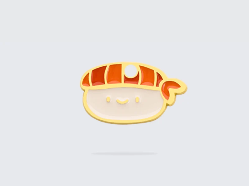 Médaille sushi pour chien