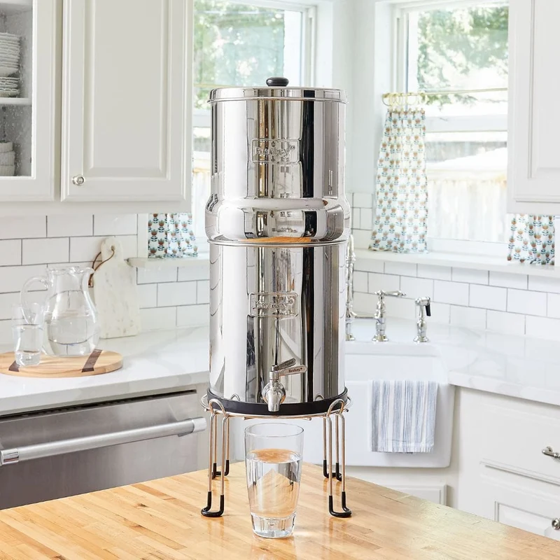 Pack Big Berkey 8,5 L – 2 filtres Black Berkey, base et robinet inox