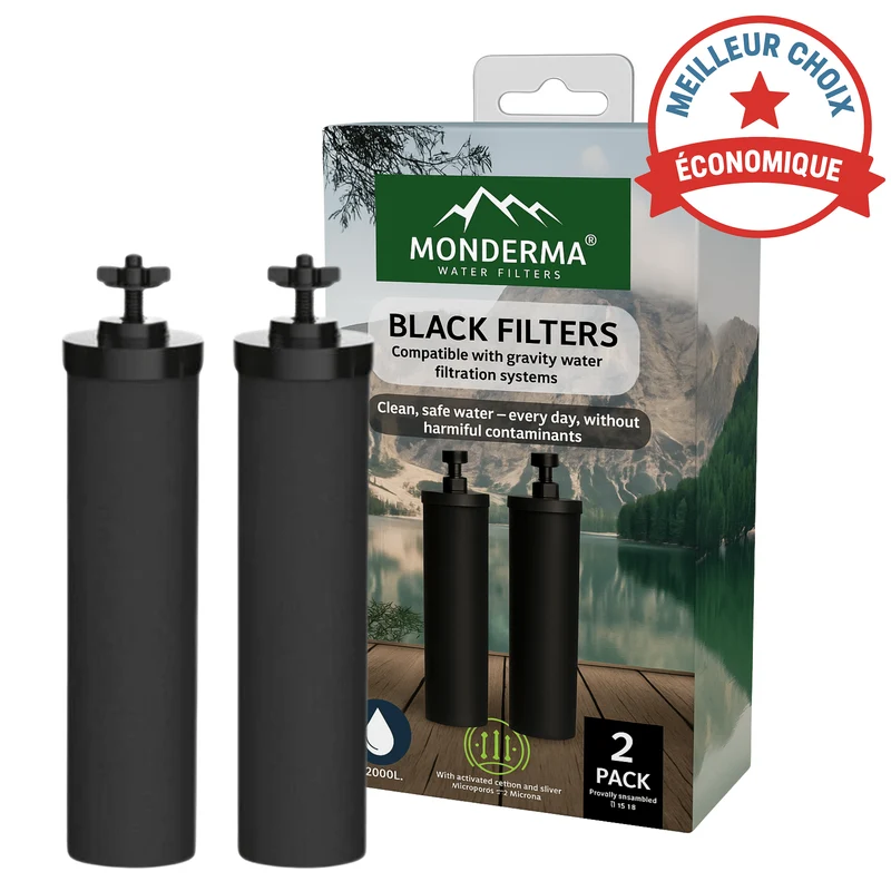 Filtres Monderma Black Filters – Pour fontaines à gravité