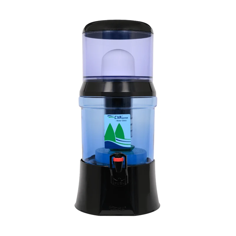 Fontaine EVA BEP 7 L noire – Cuve inférieure en verre et kit magnétique