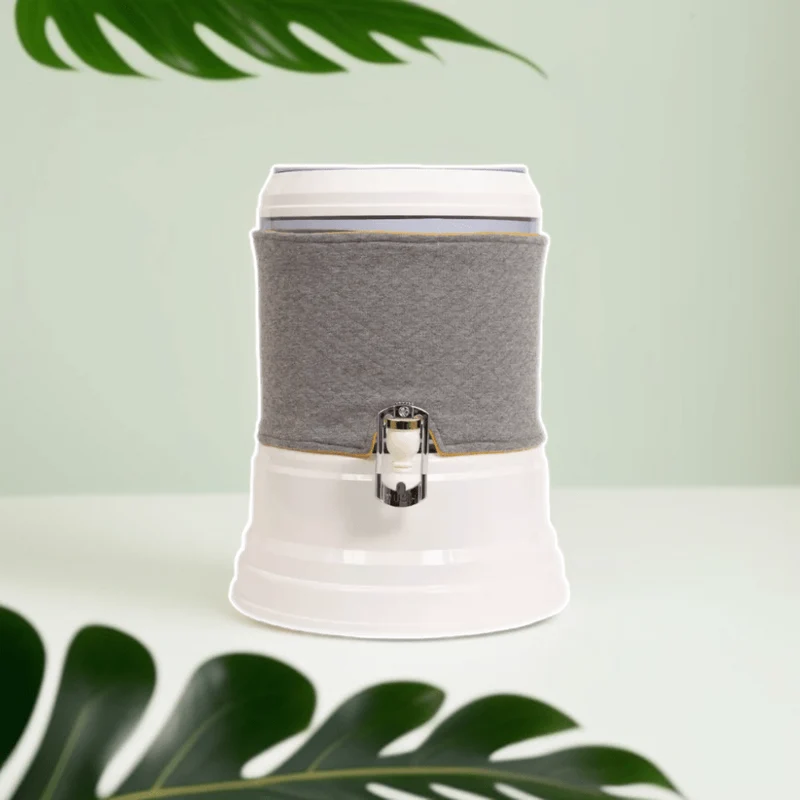 Housse de cuve inférieure EVA 7 L verre ou plastique – Gris clair et jaune