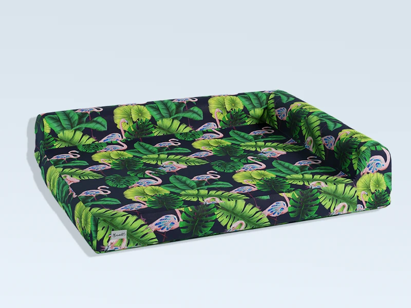 Le panier pour chien flamants roses