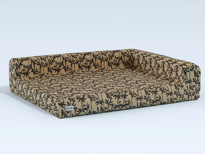 Panier chien motif Palm'Beach