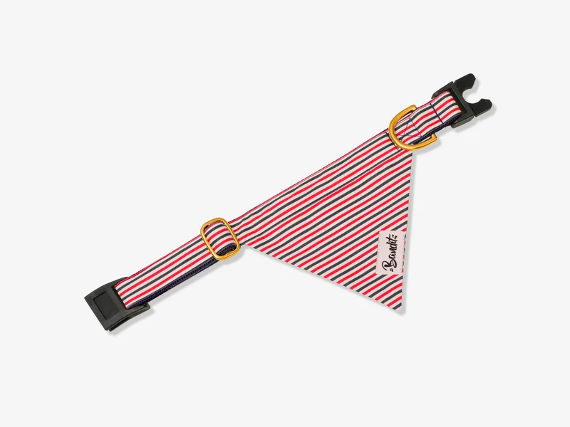 Bandana chat bleu blanc rouge