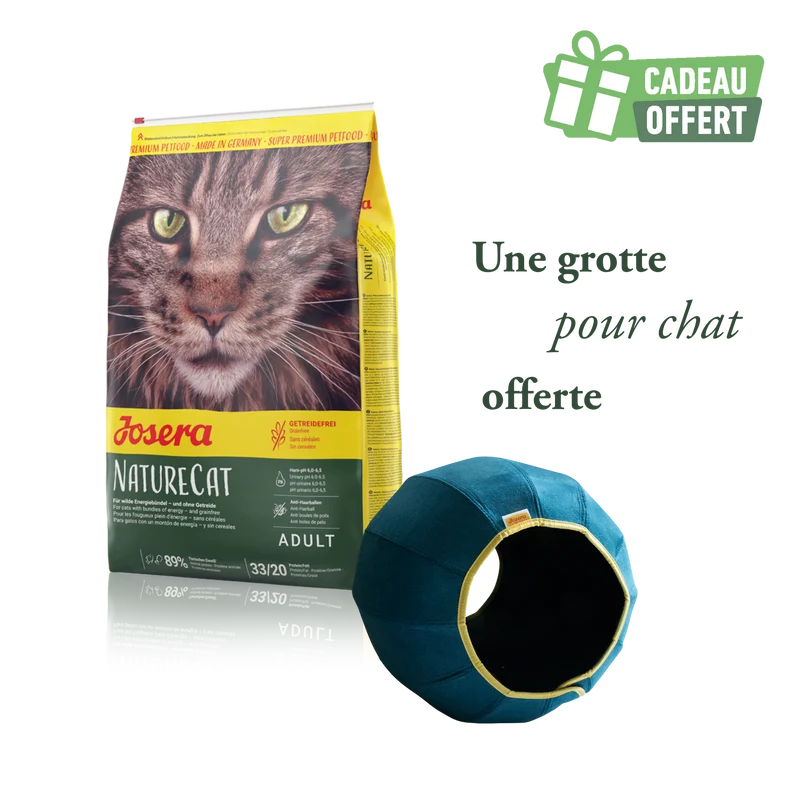 Naturecat 10kg + 1 grotte offerte