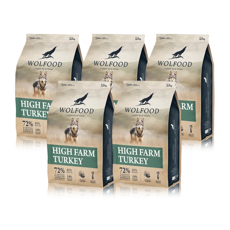 Lot 5 x 2,5kg HIGH FARM TURKEY (total 12,5kg)