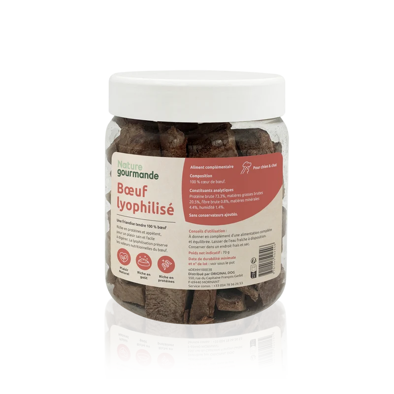 Boeuf lyophilisé