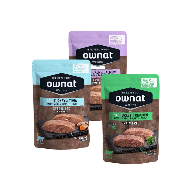 Lot 3 sachets fraîcheur OWNAT chat