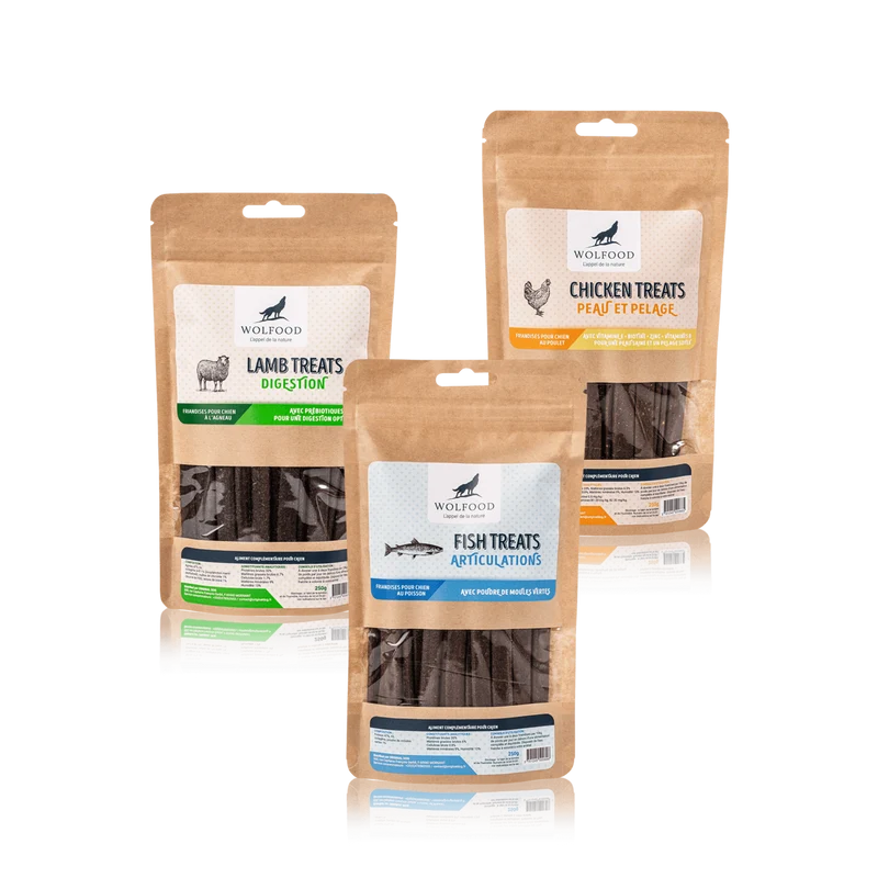 Lot 3 Wolfood Treats