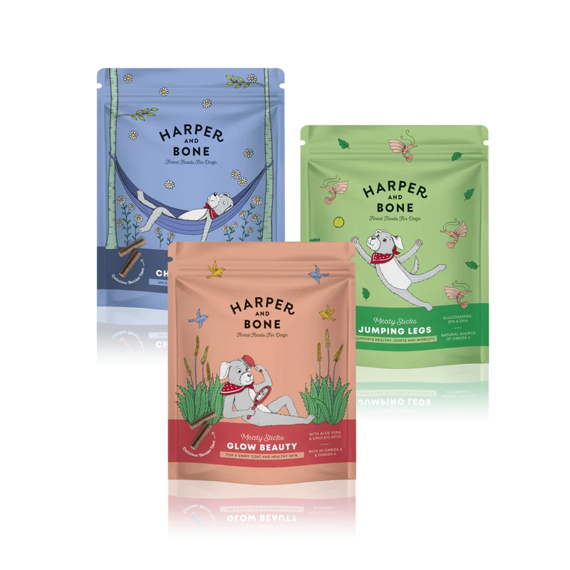 Lot friandises MEATY STICKS 3 saveurs (Chien)