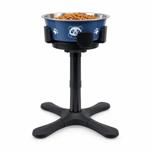Gamelle chat surélevée hauteur et inclinaison réglable - PostBowl™