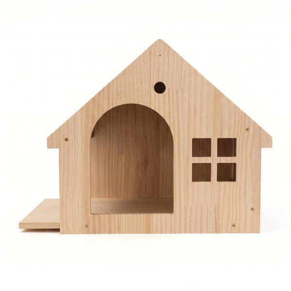 Niche chat interieur - Murale en bois couchage en hauteur - AltiPatt™