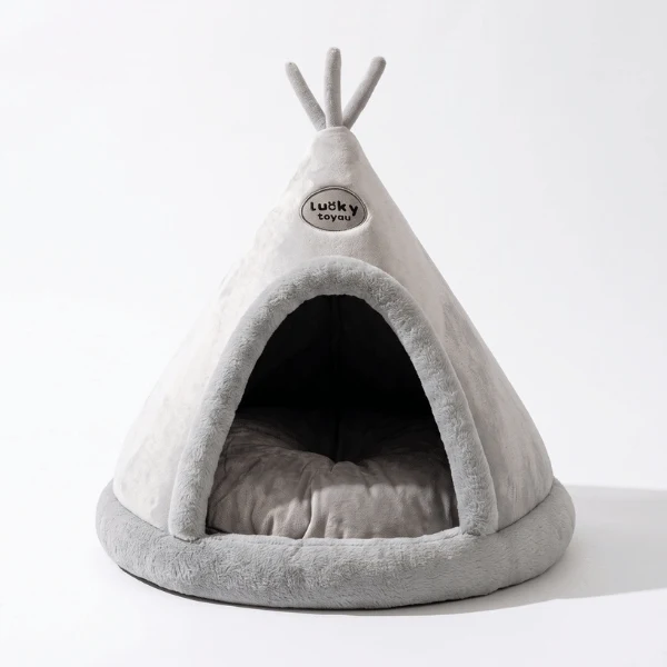 Abri chaton - Tipi douillet coussin moelleux épais - TipiLucky™
