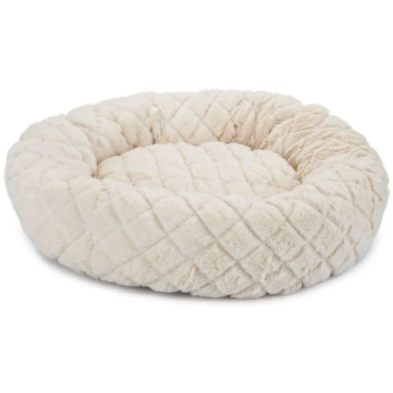 Beeztees Panier pour Chat Levisa Peluche Beige