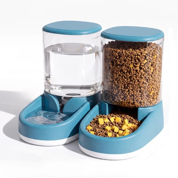 Distributeur eau croquette chat - séparé et indépendant - TwinFlow™