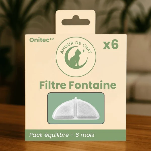 Filtre fontaine chat - Eau claire - Onitec™