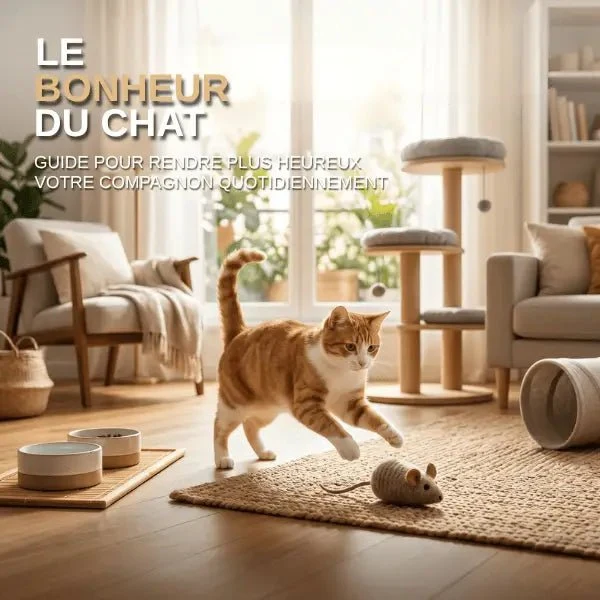 Bonheur chat : 5 astuces pour le rendre plus heureux - Ebook 8 pages
