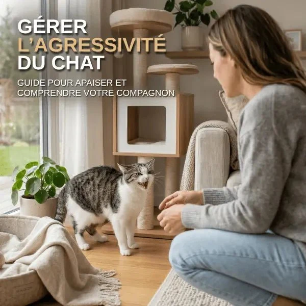 Chat énervé : comment gérer son agressivité - Ebook 6 pages