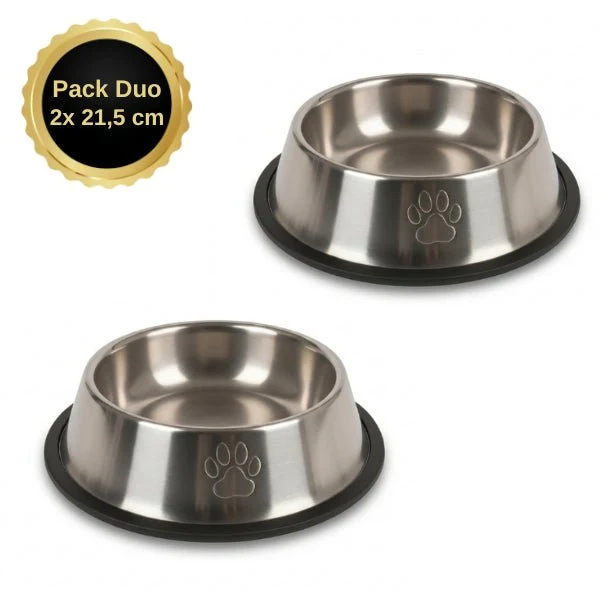 Gamelle chat - Croc'Inox™ : antidérapante 6 tailles