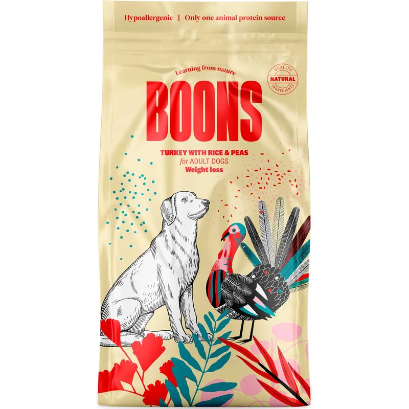 Hundefutter Boons Pute (für übergewichtige ausgewachsene Hunde)