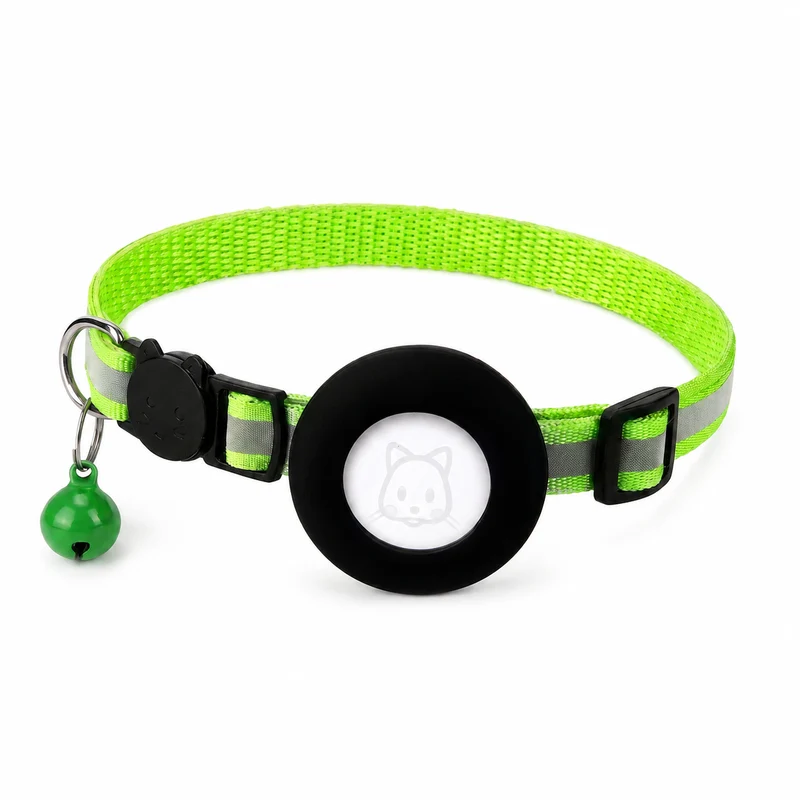 Collier Anti Fugue avec une Petite Cloche et une Poche pour Localisateur