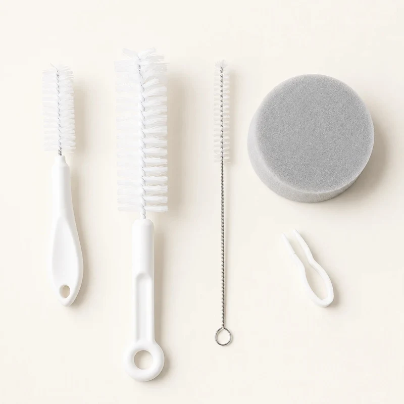 Kit nettoyage fontaine Chat 5-en-1 - Brosse + Éponge