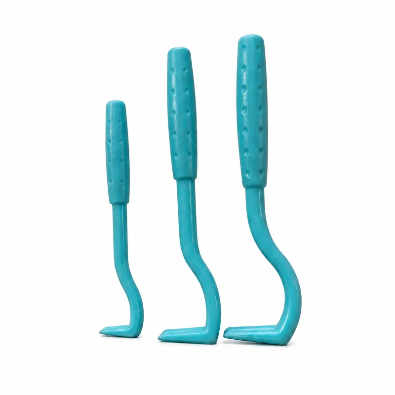 Lot de Trois Crochets à Tiques Bleus pour Chat