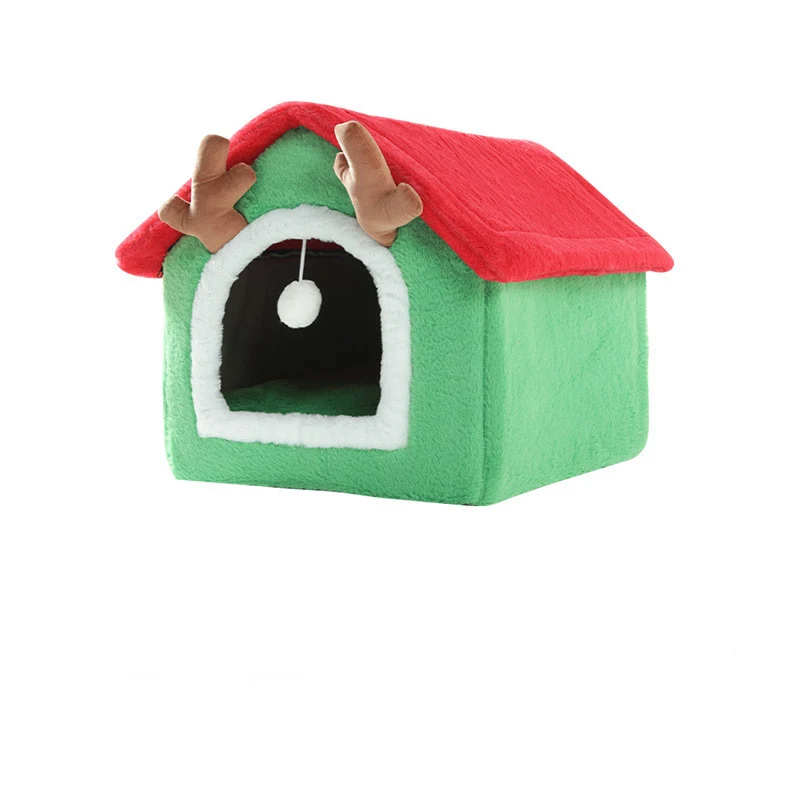 Niche de Noël pour chien