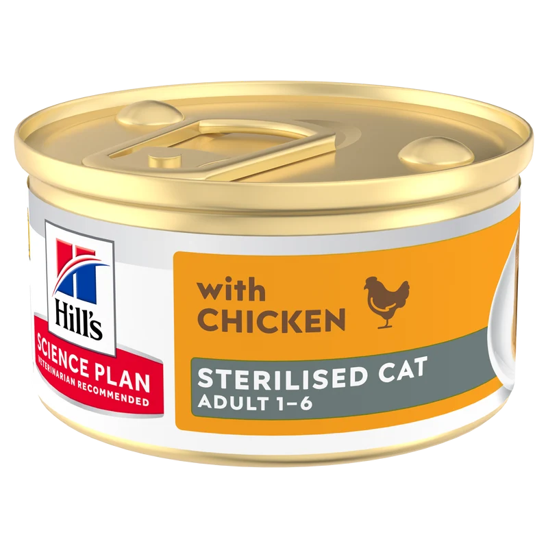 Hill's Adult Sterilised Cat Mousse Poulet - chat
