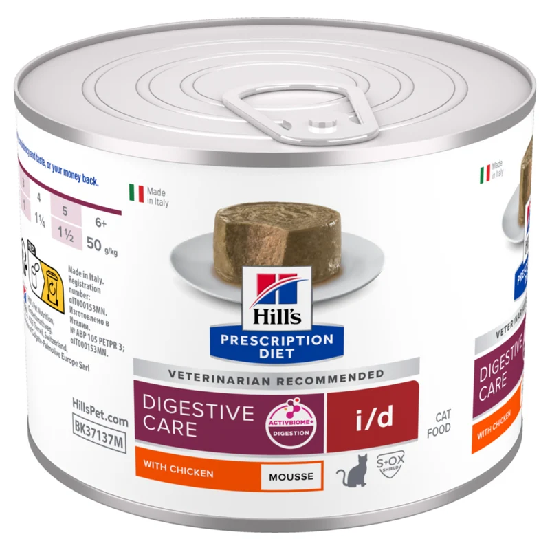 Hill's PRESCRIPTION DIET i/d Digestive Mousse pour Chat au Poulet