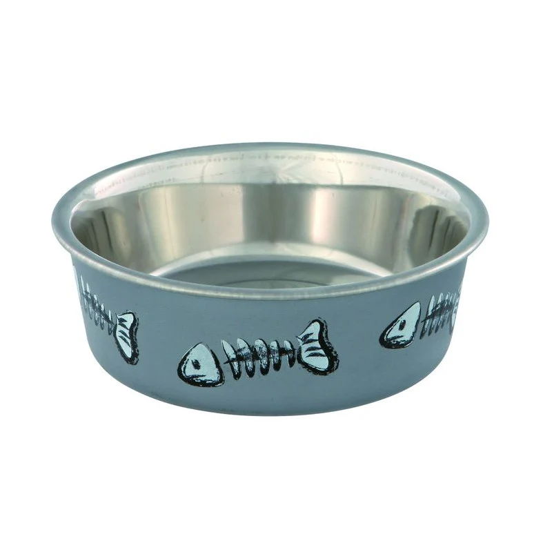 Gamelle inox 250 ml coloris aléatoire - Chat