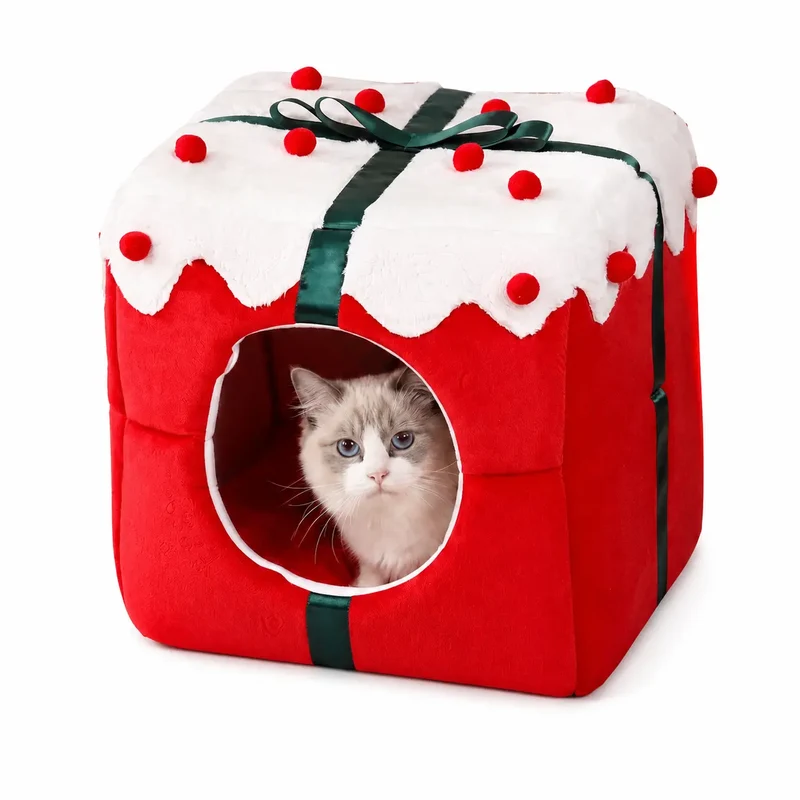 Cabane pour Chat Design Cadeau de Noel
