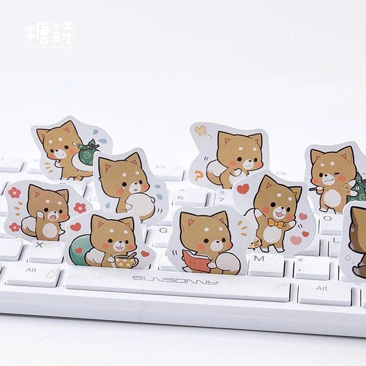 45 autocollants Shiba