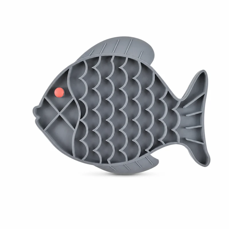 Gamelle Anti Glouton Chat en Forme de Poisson