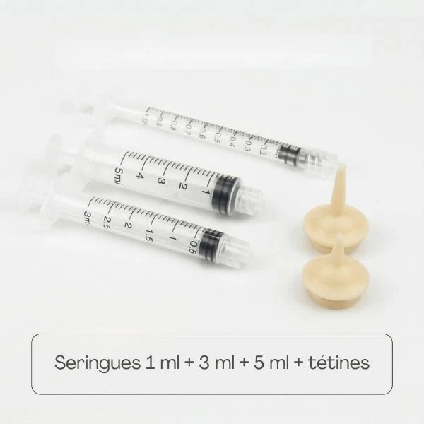 Biberon chaton - Seringue à tétine pour allaitement - MilkCare™