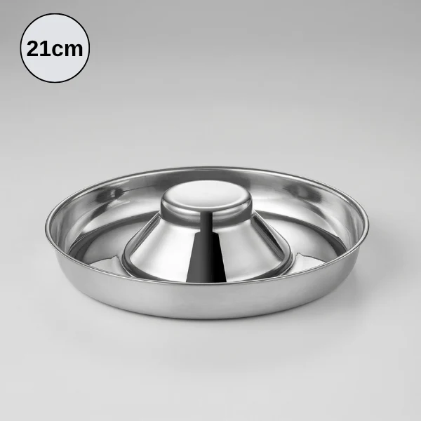 Gamelle glouton chat inox - Repas lent & apaisé - SlowPlow™