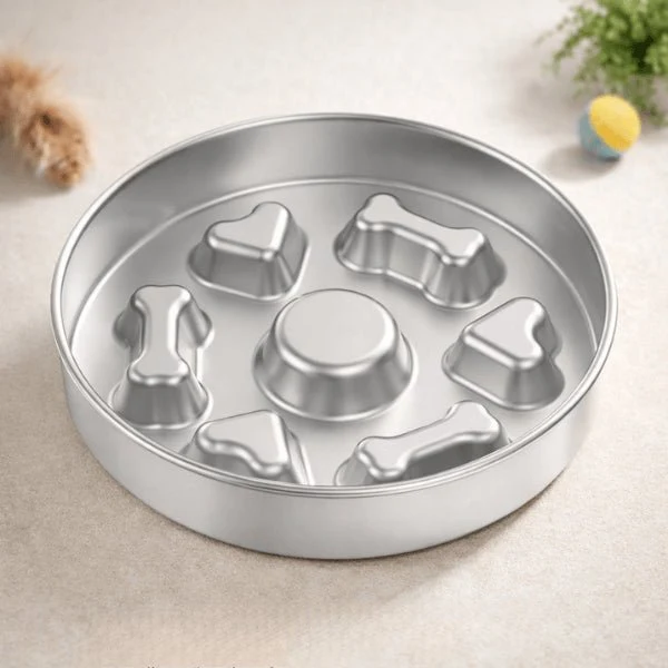 Gamelle antiglouton chat - Inox différent niveau glouton - InoxiSlow™