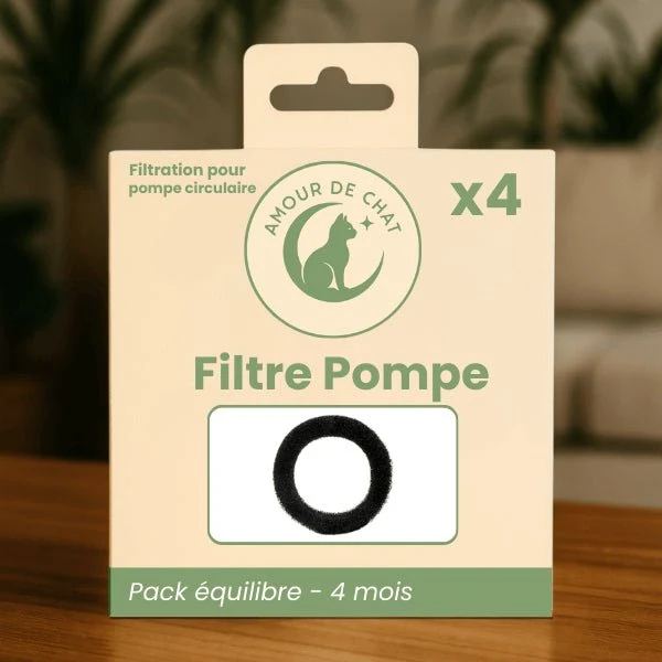 Filtre pour pompe fontaine chat - circulaire