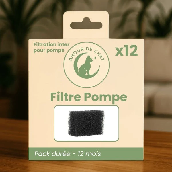 Filtre pompe fontaine chat - intérieur