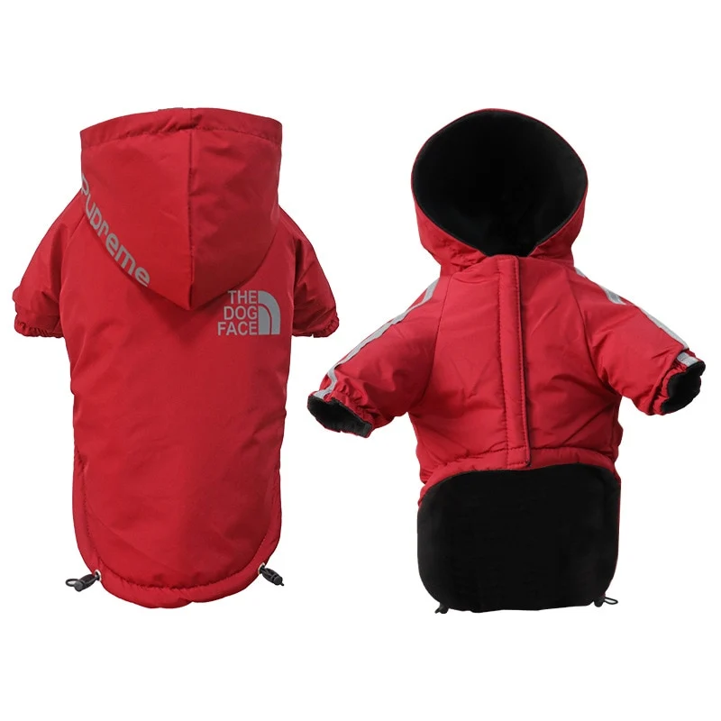 Winter Warm Dog Clothes Reflective Windproof Dog Jackets Pet Clothes for Small Dogs Thicken Cotton Puppy Coat Pet Supplies
