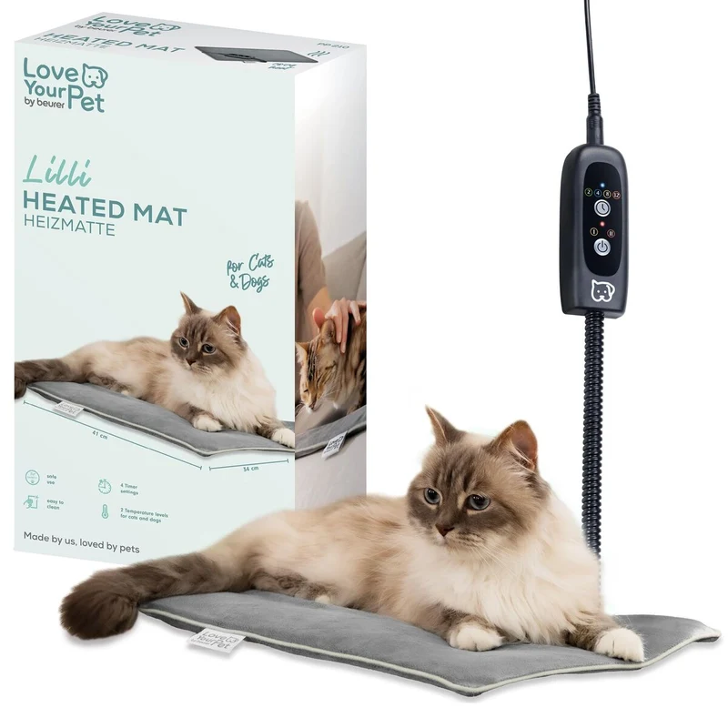 Lit électrique pour animaux de compagnie Beurer PP210 LILLI Gris Petit