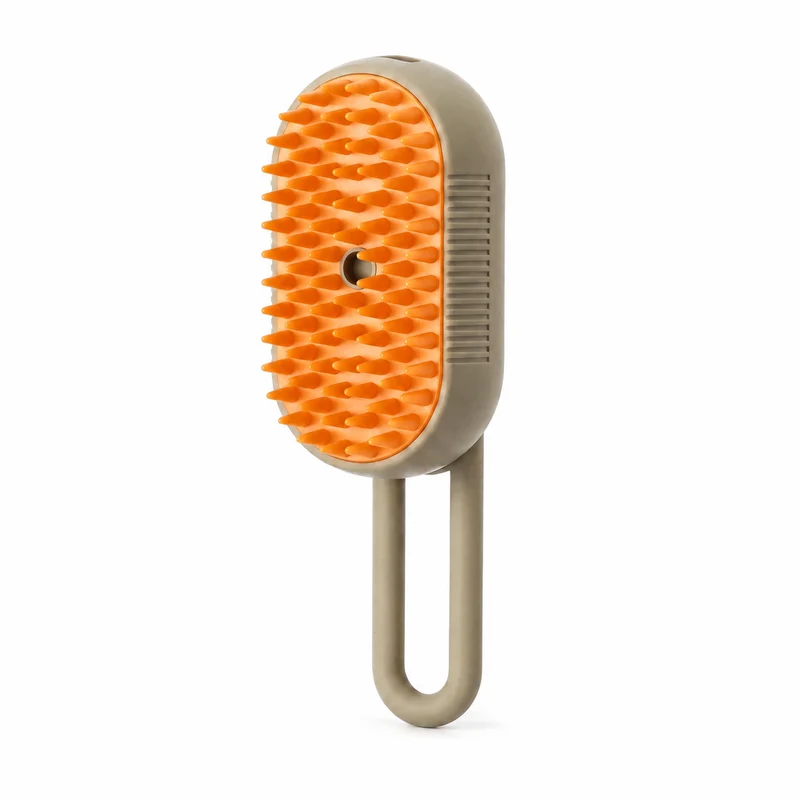 Brosse Chat Poil Long à Vapeur et Massante