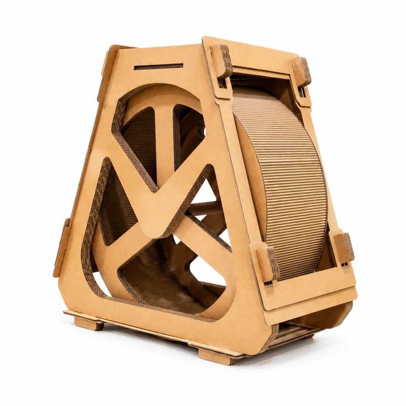 Roue pour Chat et Grattoir en Carton