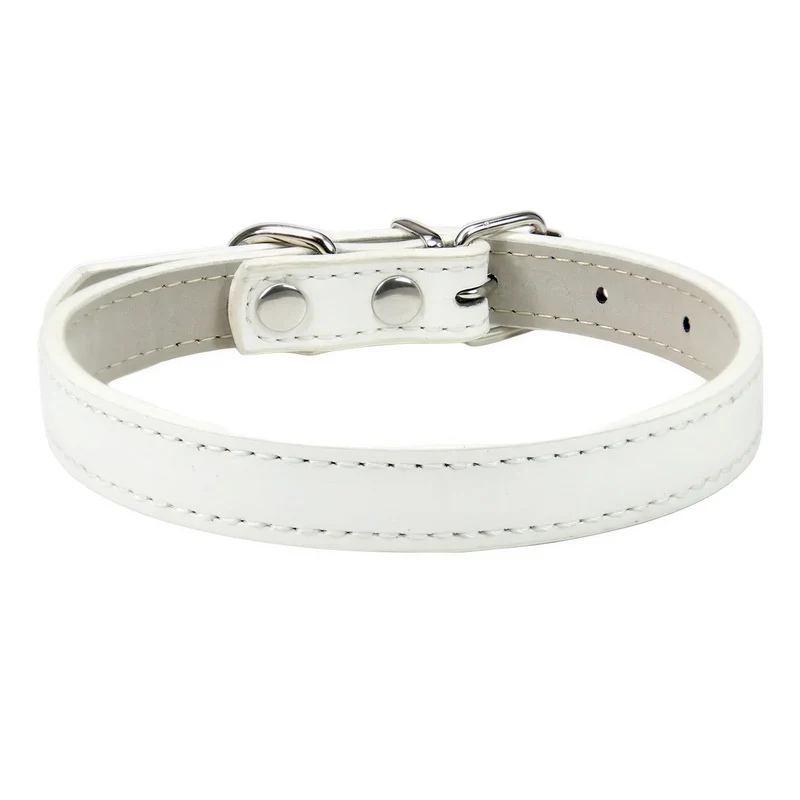 Collier en cuir souple et solide pour gros chat