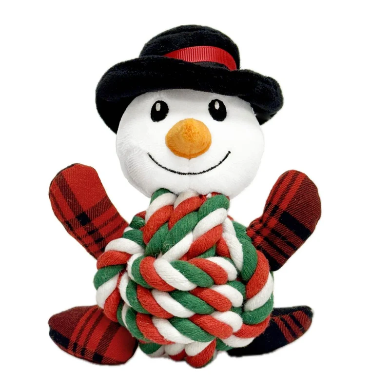 Jouet pour chien en peluche Gloria XMAS FROSTY Blanc