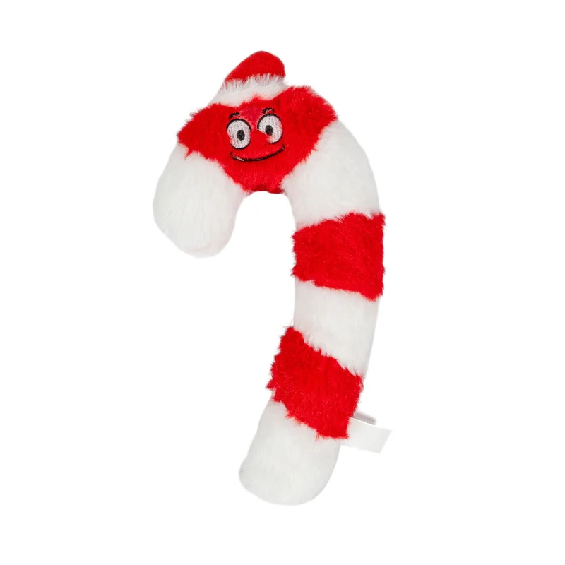 Jouet pour chien en peluche Gloria XMAS CANDY Blanc Rouge