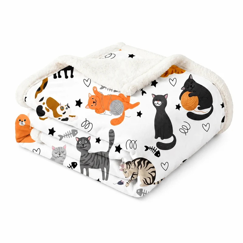 Cadeau Fan De Chat Plaid Humoristique