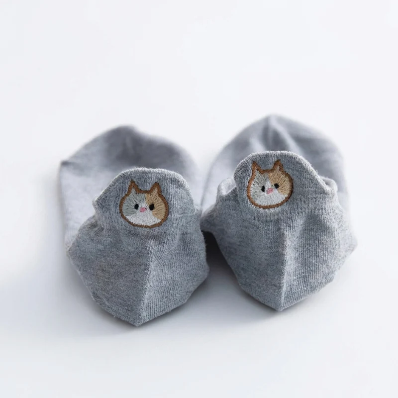 Cadeau Fan De Chat Chaussettes Avec Motif Chat Aux Talons
