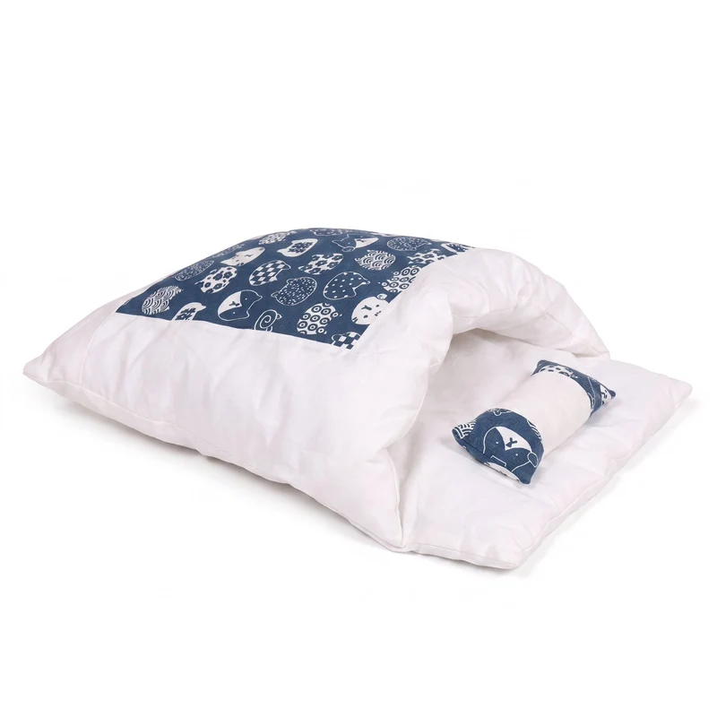 Lit Pour Chat Façon Sac De Couchage Avec Un Petit Oreiller